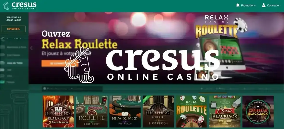 Roulette et jeux de table Cresus Casino